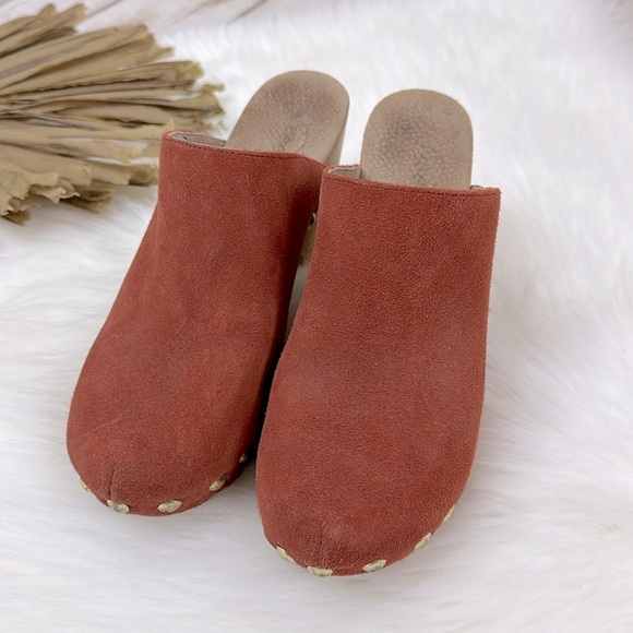 Free People Ring Leader Suede Studded Clogs - Picture 3 of 9